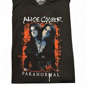 Official Licensed black Alice Cooper "Paranormal Splatter" t-shirt Men’s 2XL New